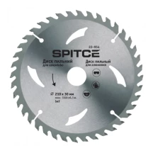 Диск пильний для ламінату 230/30 54T з адаптером 30/22,2 Spitce | 22-955