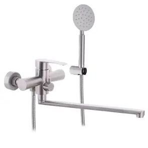 Смеситель Для ванны из нерж. стали SUS304 Zerix LUX-006 (Euro) (ZX3154) №1