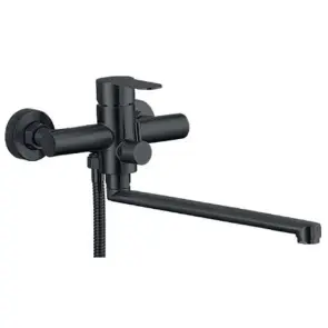 Смеситель Для ванны Zerix DAX-006 (Euro) Black с нерж. стали SUS304 (ZX4816) №1