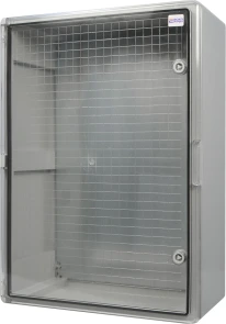 Корпус из АБС-пластика, ударопрочный, с монтажной панелью, прозрачная дверца, 50*70*25, IP65, серии UBox №5