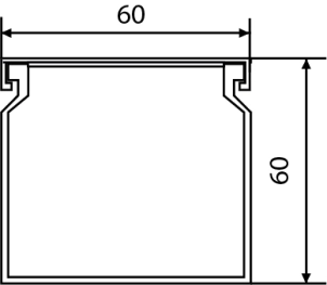 Короб АСКО УКРЕМ 60*60/2000мм №2