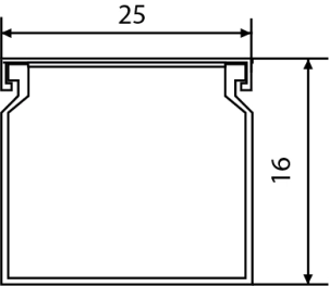 Короб АСКО УКРЕМ 25*16/2000мм №2