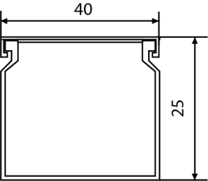 Короб АСКО УКРЕМ 40*25/2000мм №2