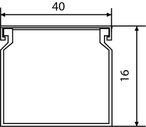 Короб АСКО УКРЕМ 40*16/2000мм №2