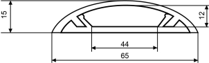 Напольный короб 65х15/2000мм №2