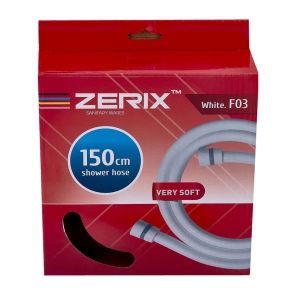 Шланг для душа Zerix White.F03 150 см силикон. (цвет белый) (ZX5567) №2