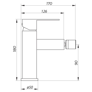 Смеситель для биде Zerix LR75033 (LL1669) №2