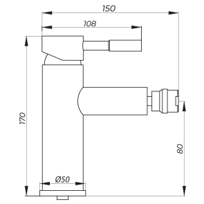 Смеситель для биде Zerix LR75005 (LL1668) №2