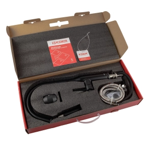 Кухонный смеситель с выдвижным изливом KOER KI-70004-05 (нерж. сталь) (KR3386) №6