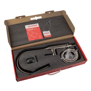 Кухонный смеситель с выдвижным изливом KOER KI-70004-07 (нерж. сталь) (KR3387) №2