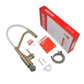 Смеситель Для кухни Koer KI-70026-12 с белым силиконовым изливом (KR5212) №5