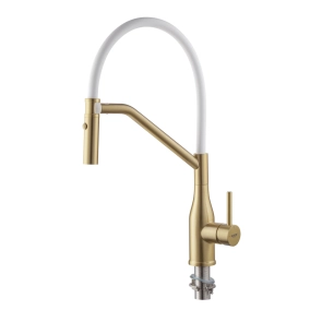 Смеситель Для кухни Koer KI-70026-12 с белым силиконовым изливом (KR5212) №6