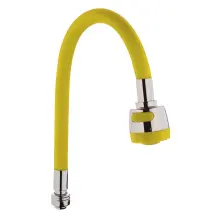 Силиконовый излив для смесителя желтый Zerix SPS-01 (ZX2626)