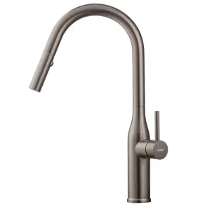 Кухонный смеситель с выдвижным изливом KOER KI-70004-07 (нерж. сталь) (KR3387) №1