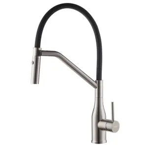 Смеситель Для кухни Koer KI-70026-02 с черным силиконовым изливом (KR5209) №1