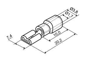 Конектори FDD1,25-250 6.35x0.5/0.8 (100 шт.) №4