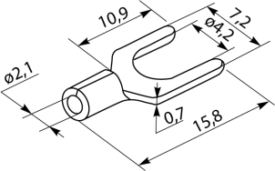 Кабельні наконечники SV 2-4 (100 шт.) №4