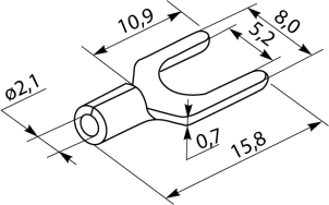 Кабельные наконечники SV 2-5 (100 шт.) №5