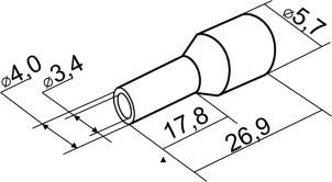 Наконечники трубчасті НТ 6.0-18 зелені (100шт) №2