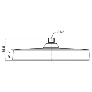 Лейка для душа потолочная Koer KP-0403-05-OH 300мм (KR4994) №2