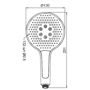 Лійка для душу Koer KP-0401-05 (3 функції) (KR4981) №2