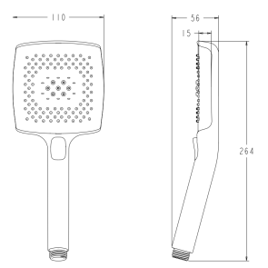 Лейка для душа Koer KP-0409-01 4 функции (Цвет хром) (KR5413) №3