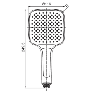 Лейка для душа Koer KP-0402-03 (3 функции) (KR4987) №2