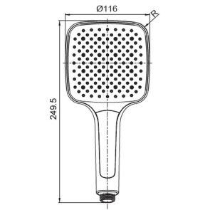 Лейка для душа Koer KP-0402-01 (3 функции) (KR4983) №2
