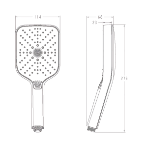 Лейка для душа Koer KP-0412-01 3 функции (Цвет хрома) (KR5416) №2