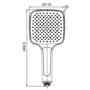 Лійка для душу Koer KP-0402-05 (3 функції) (KR4985) №2