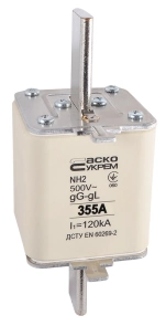 Предохранитель ножевой с плавкой вставкой NH2 355A gG №1