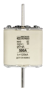 Предохранитель ножевой с плавкой вставкой NH3 500A gG №1