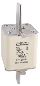 Предохранитель ножевой с плавкой вставкой NH2 300A gG №2