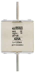 Предохранитель ножевой с плавкой вставкой NH3 425A gG №1