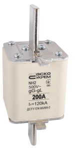 Предохранитель ножевой с плавкой вставкой NH2 200A gG №4