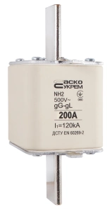 Предохранитель ножевой с плавкой вставкой NH2 200A gG №1