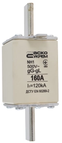 Предохранитель ножевой с плавкой вставкой NH1 160A gG №1