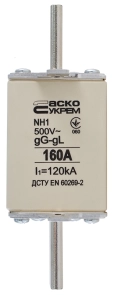 Предохранитель ножевой с плавкой вставкой NH1 160A gG №2