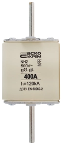 Предохранитель ножевой с плавкой вставкой NH2 400A gG №1
