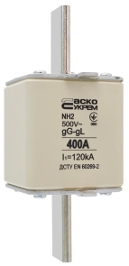 Предохранитель ножевой с плавкой вставкой NH2 400A gG №2