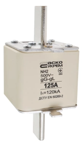 Предохранитель ножевой с плавкой вставкой NH2 125A gG №3