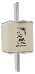Предохранитель ножевой с плавкой вставкой NH2 315A gG №2