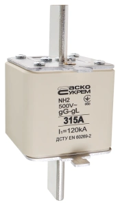 Предохранитель ножевой с плавкой вставкой NH2 315A gG №3