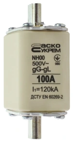 Предохранитель ножевой с плавкой вставкой NH00 100A gG №4