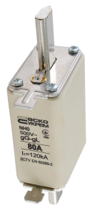 Предохранитель ножевой с плавкой вставкой NH0 80A gG №3