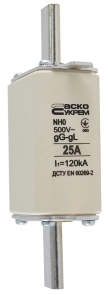 Предохранитель ножевой с плавкой вставкой NH0 25A gG №3