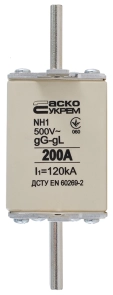 Предохранитель ножевой с плавкой вставкой NH1 200A gG №1