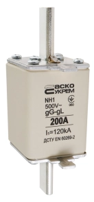 Предохранитель ножевой с плавкой вставкой NH1 200A gG №2