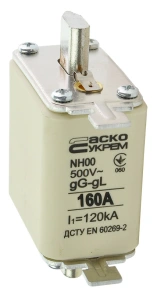Предохранитель ножевой с плавкой вставкой NH00 160A gG №1