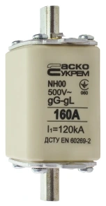 Предохранитель ножевой с плавкой вставкой NH00 160A gG №3